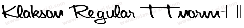 Klakson Regular ttnorm字体转换